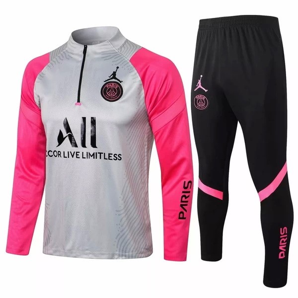 Chandal PSG 2021-2022 Gris Rosa Negro